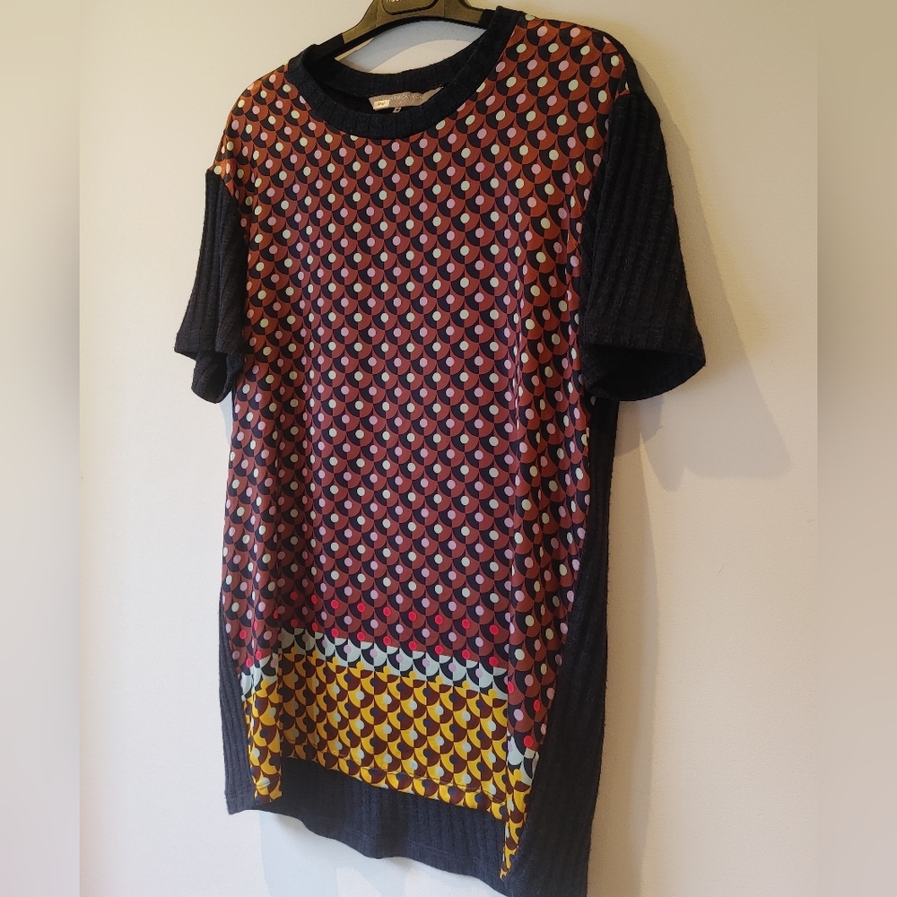Clover Canyon Geometric Ribbed Knit Tunic Size Medium